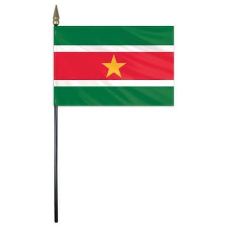 Suriname Stick Flag 4x6 E Gloss